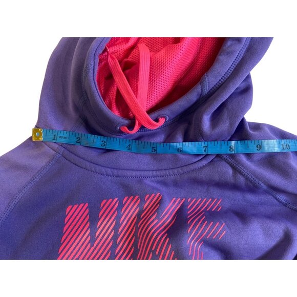 NIKE Hoodie, Long Sleeve Pullover, ThermaFit, Kangaroo Pouch.Sz Med. Purple.READ - Picture 2 of 13